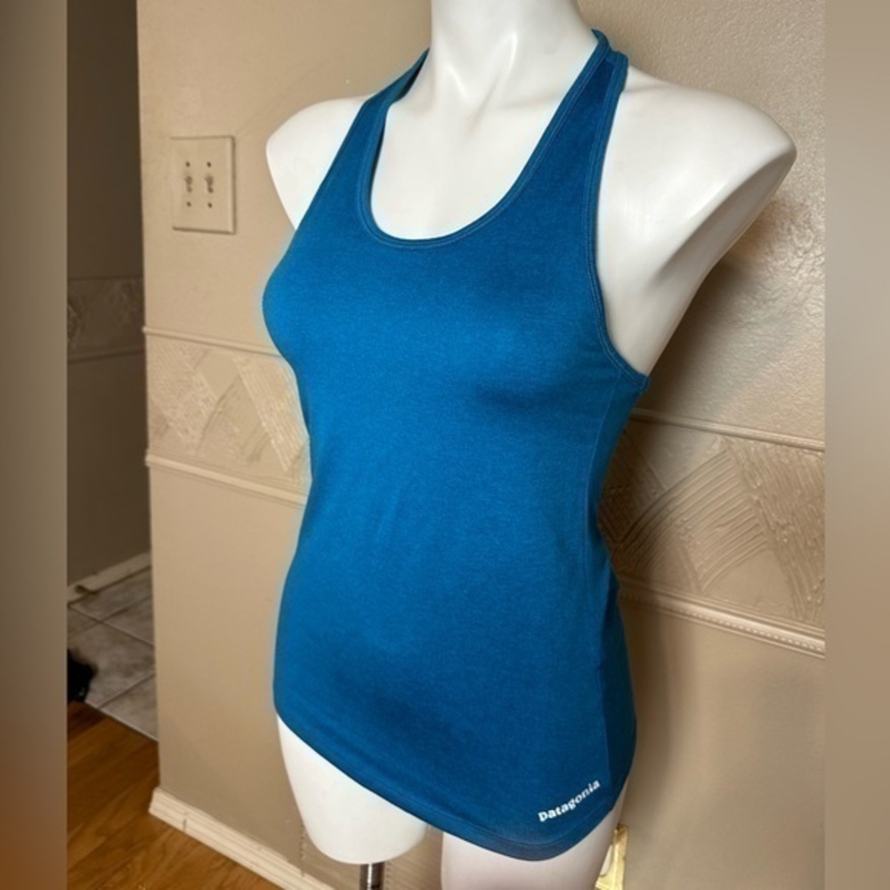 NWOT Patagonia key hole tank top blue t shirt women XS sleeveless extra small